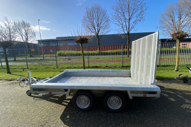 Aanhanger machinetransporter  2-asser